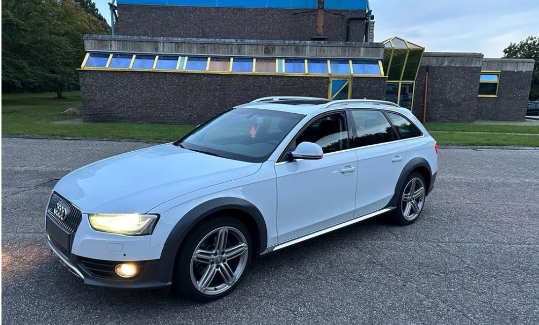 witte audi a4 station