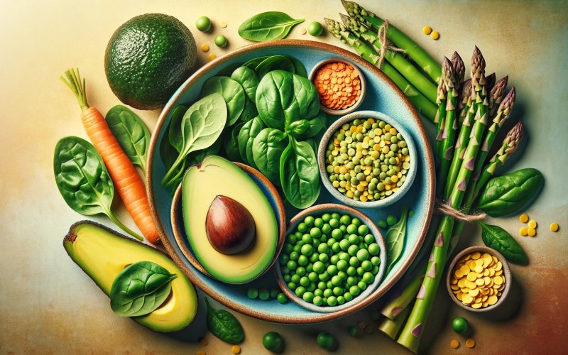 rijk aan vitamine b groenten asperges advocado spinazi